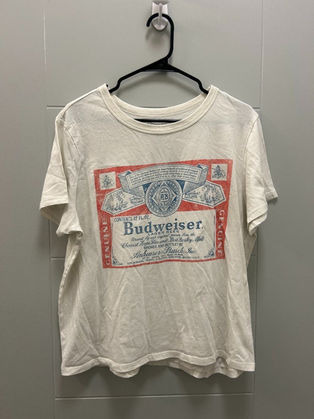 *Budweiser Beer Graphic T-Shirt Women's XXL Retro Anheuser Busch Lager Tee
